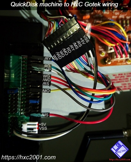 Quickdisk to Gotek wiring picture