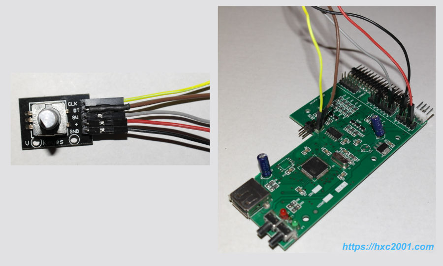 Gotek HxC firmware rotary wiring